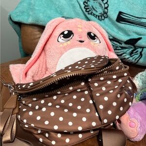 Chic Brown Polka Dot Best Version Crossbody Bag